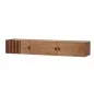 Design hangend houten dressoir met drie deuren ARRAY - WOUD Hangend notenhouten dressoir ARRAY - WOUD