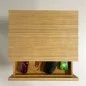 Table de chevet design en bois et métal avec tiroir RUBIK - TAKE ME HOME