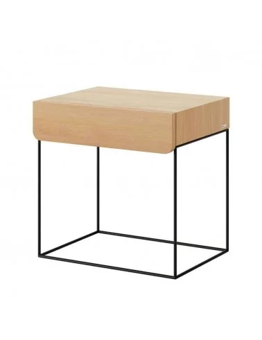 Design-Nachttisch aus Holz und Metall mit Schublade RUBIK - TAKE ME HOME