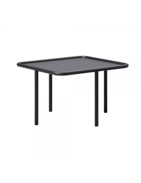 petite Table basse carrée en métal noir MONOLIT - TAKE ME HOME