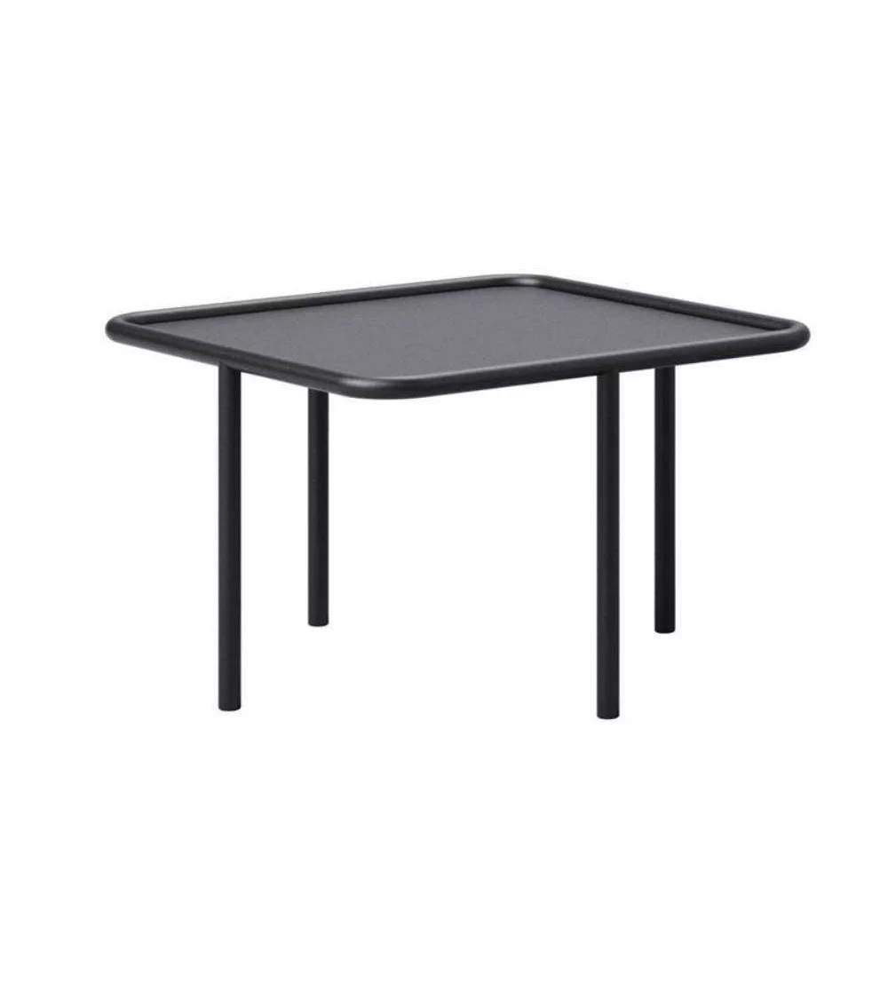 small square black metal coffee table MONOLIT - TAKE ME HOME