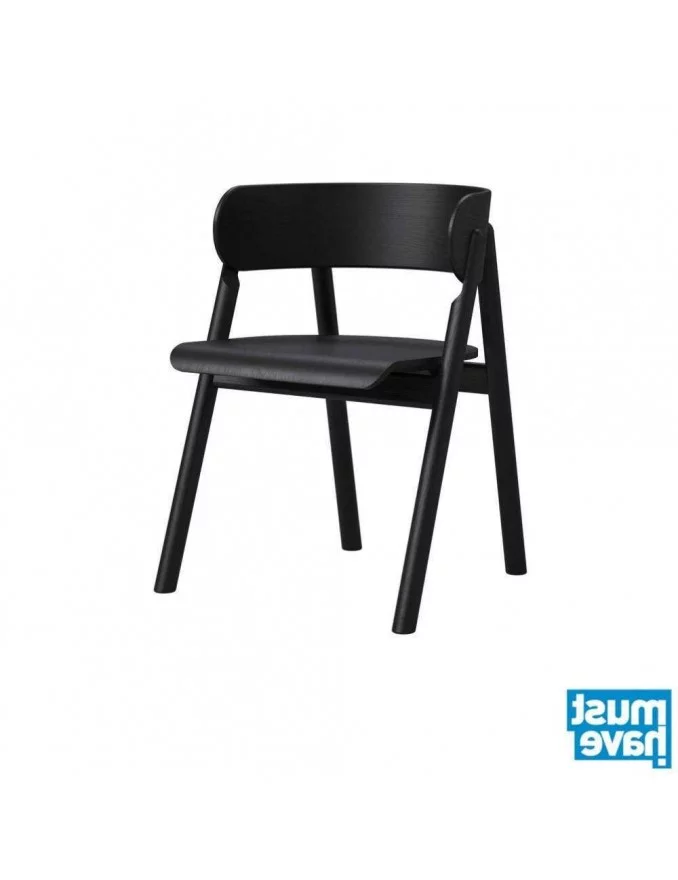 Chaise design en bois HONZA - TAKE ME HOME - noir
