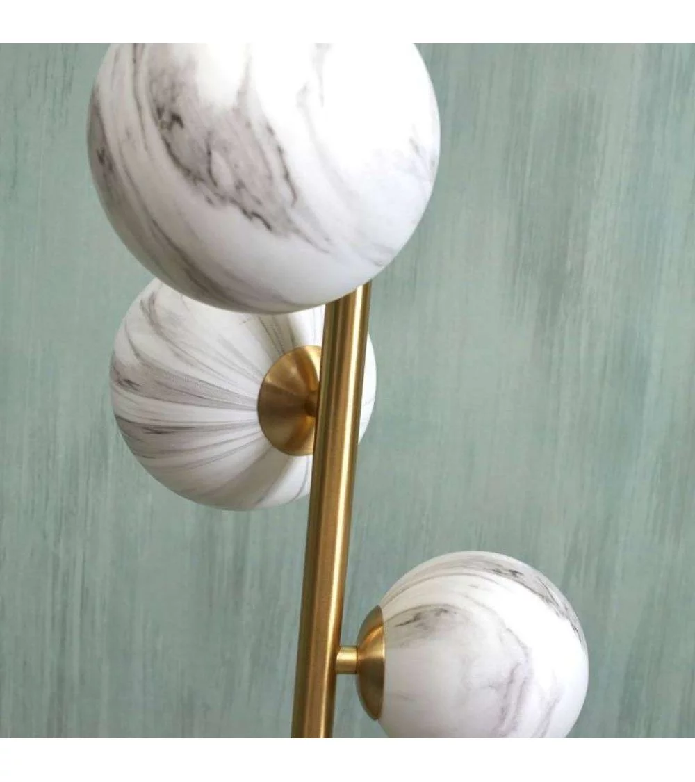 Brass floor lamp 3 globes CARRARA - IT'S ABOUT ROMI