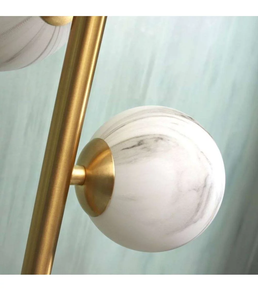 Brass floor lamp 3 globes CARRARA - IT'S ABOUT ROMI