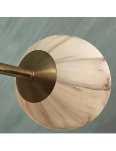 CARRARA gouden design hanglamp met 6 bollen - IT'S ABOUT ROMI