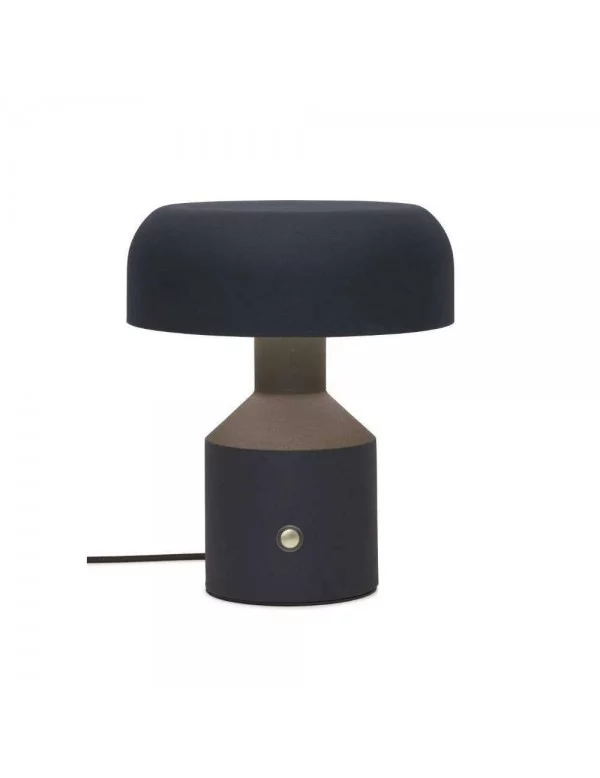 Lampada da tavolo design rotonda nera PORTO - IT'S ABOUT ROMI