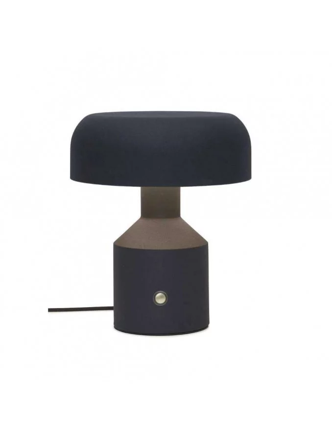 Lámpara de mesa redonda de diseño PORTO - SE TRATA DE ROMI - negro