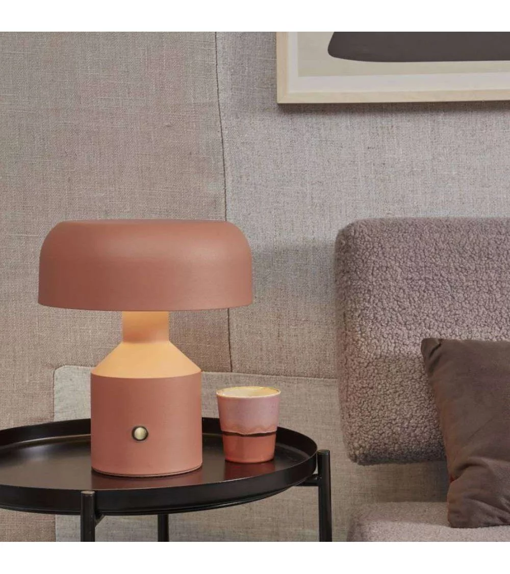 Design round terracotta table lamp PORTO - IT'S ABOUT ROMI