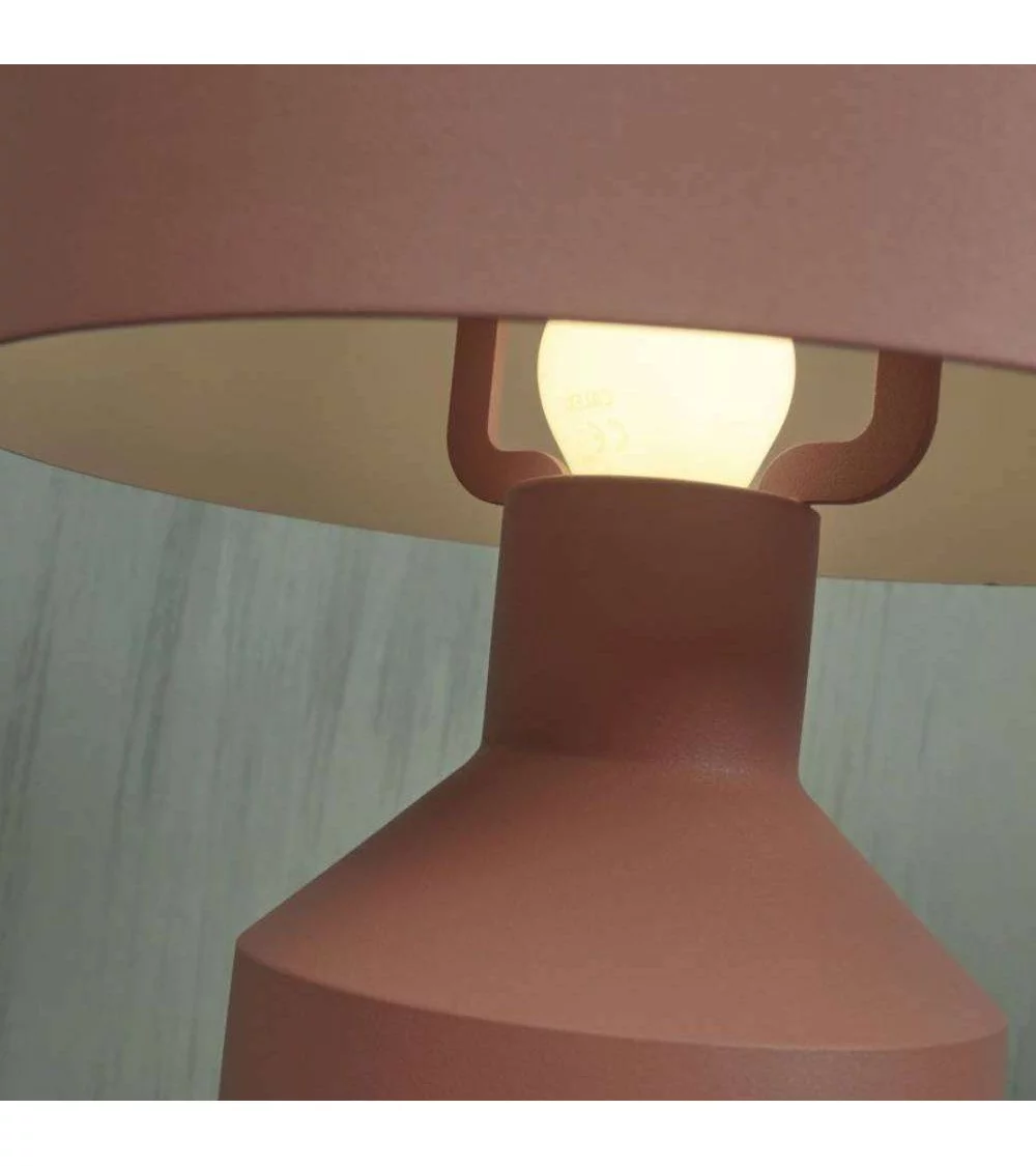 Design round terracotta table lamp PORTO - IT'S ABOUT ROMI