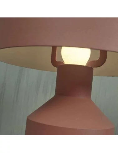 Design round terracotta table lamp PORTO - IT'S ABOUT ROMI