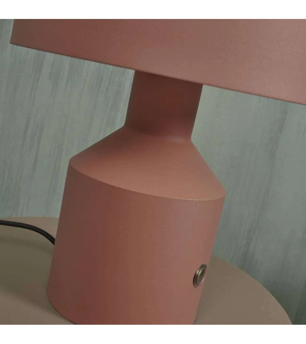 Design round terracotta table lamp PORTO - IT'S ABOUT ROMI