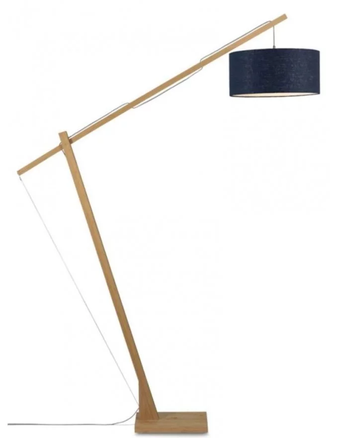 Floor Lamp in bamboo MONTBLANC - GOOD&MOJO - blue