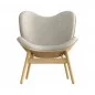 Scandinavische design fauteuil A CONVERSATION PIECE - licht eiken wit zand