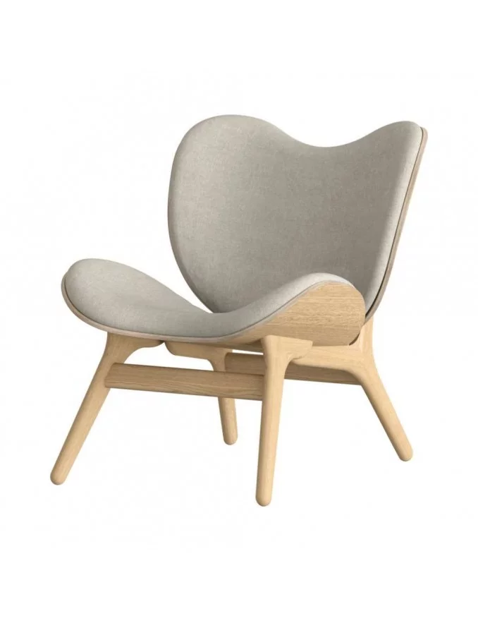 Design-Sessel Ein Gesprächsstoff - UMAGE - helle Eiche / weißer Sand
