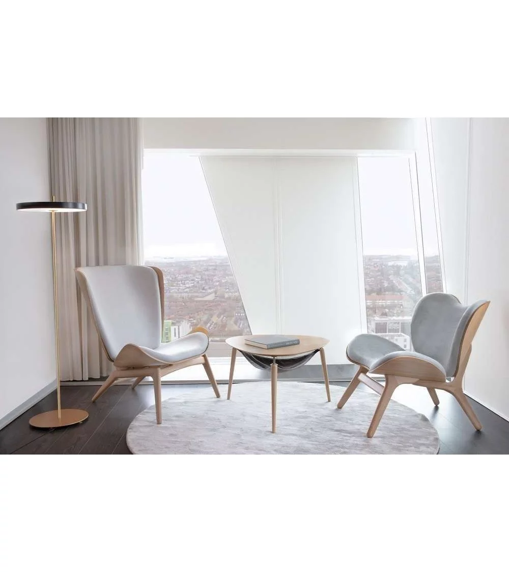 Scandinavische design fauteuil A CONVERSATION PIECE - licht eiken wit zand
