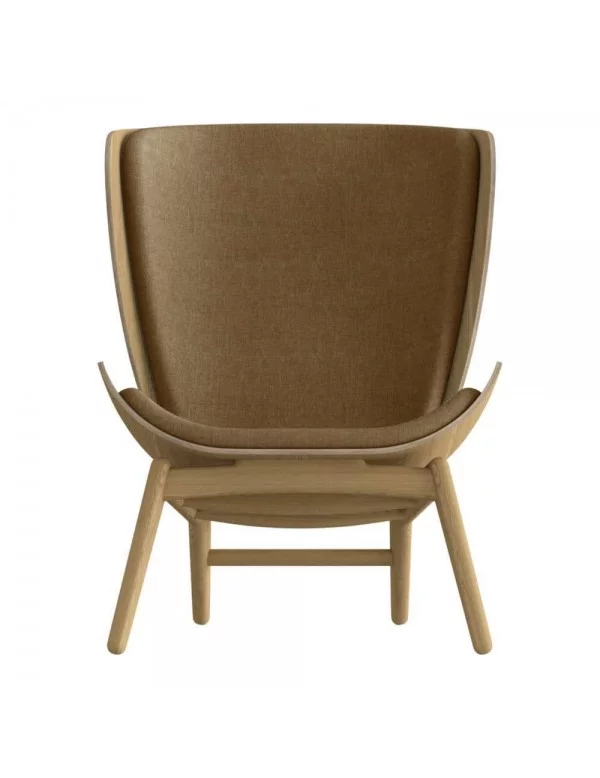 Scandinavian design armchair THE READER - UMAGE light oak sugar brown