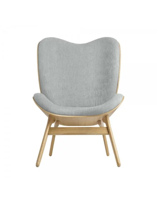 Scandinavian design armchair A CONVERSATION PIECE TALL - UMAGE sterling light oak