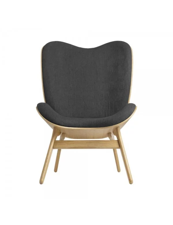 Scandinavian design armchair A CONVERSATION PIECE TALL - UMAGE light oak shadow