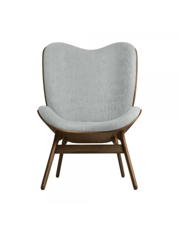 Scandinavian design armchair A CONVERSATION PIECE TALL - UMAGE - dark oak / sterling
