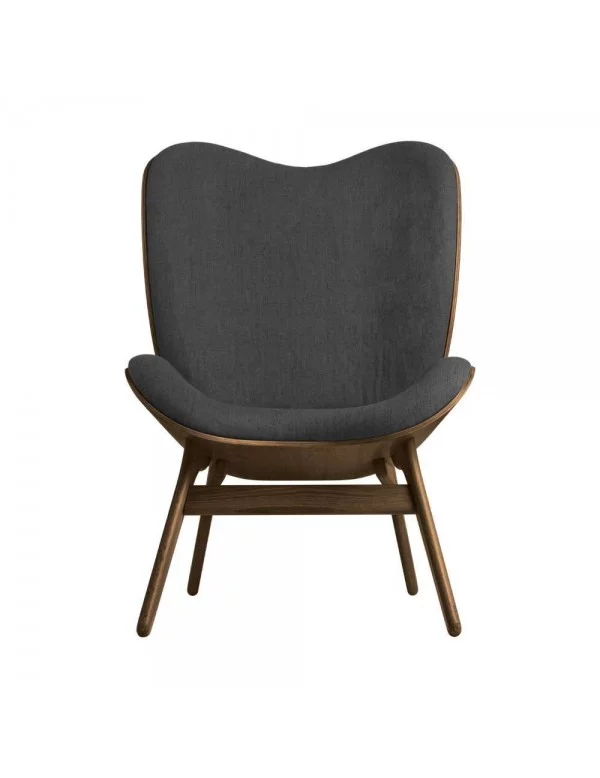 Scandinavian design armchair A CONVERSATION PIECE TALL - UMAGE dark oak shadow