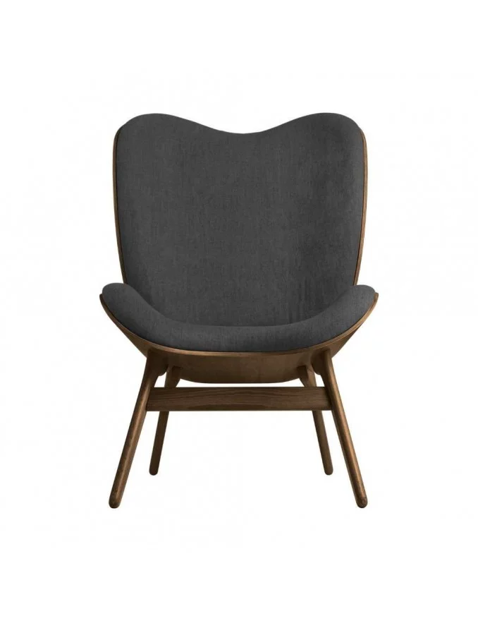 Scandinavische design fauteuil A CONVERSATION PIECE TALL - UMAGE dark oak shadow