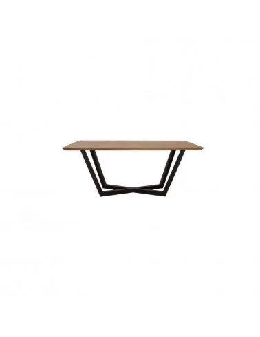 TAVOLO industrial design solid wood metal dining table take me home