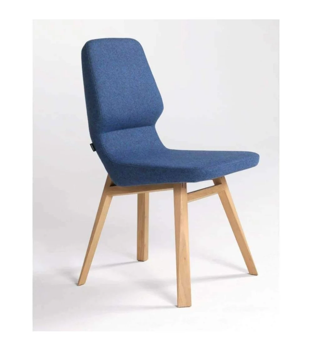 OBLIQUE prostoria design stoel in massief hout