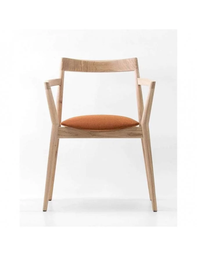 Cadeira design escandinavo madeira maciça DOBRA tecido prostoria