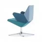 Niedriger Sessel im modernen Design aus grünem Stoff TRIFIDAE prostoria