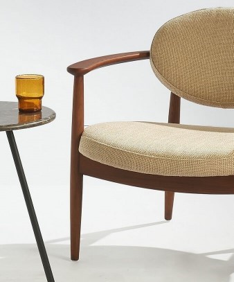 runder Sessel im skandinavischen Design Pols Potten